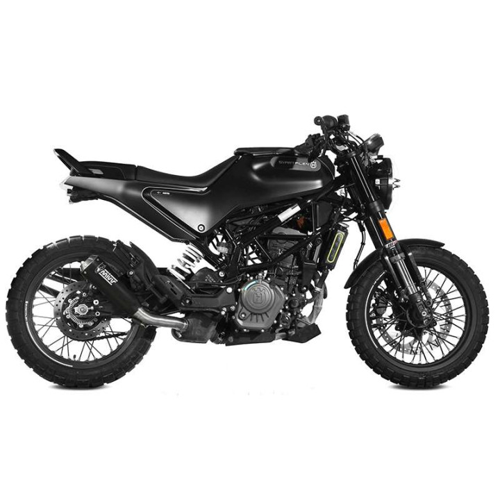 Silencieux Homologué Mivv X-M1 Inox noir (HU.005.LC4B) HUSQVARNA SVARTPILEN 125 21-