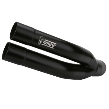 Silencieux homologué Mivv DOUBLE GUN Inox noir (Y.055.LDGB) YAMAHA MT-03