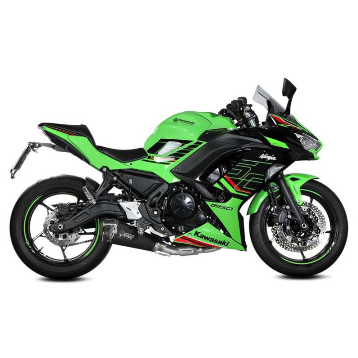 Ligne complète Mivv DELTA RACE Inox noir (K.057.LDRB) KAWASAKI NINJA 650/Z650 24-