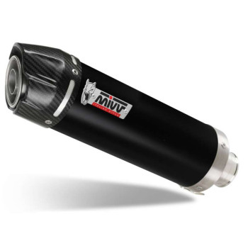 Mivv GP-approved muffler Inox black (H.051.LXBC) HONDA CB500F/X 