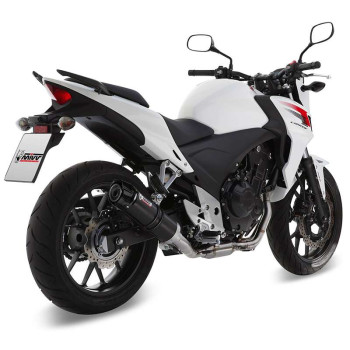 Mivv GP-approved muffler Inox black (H.051.LXBC) HONDA CB500F/X 