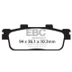 Plaquettes de frein carbone EBC SFAC427