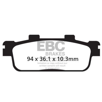 Plaquettes de frein carbone EBC SFAC427