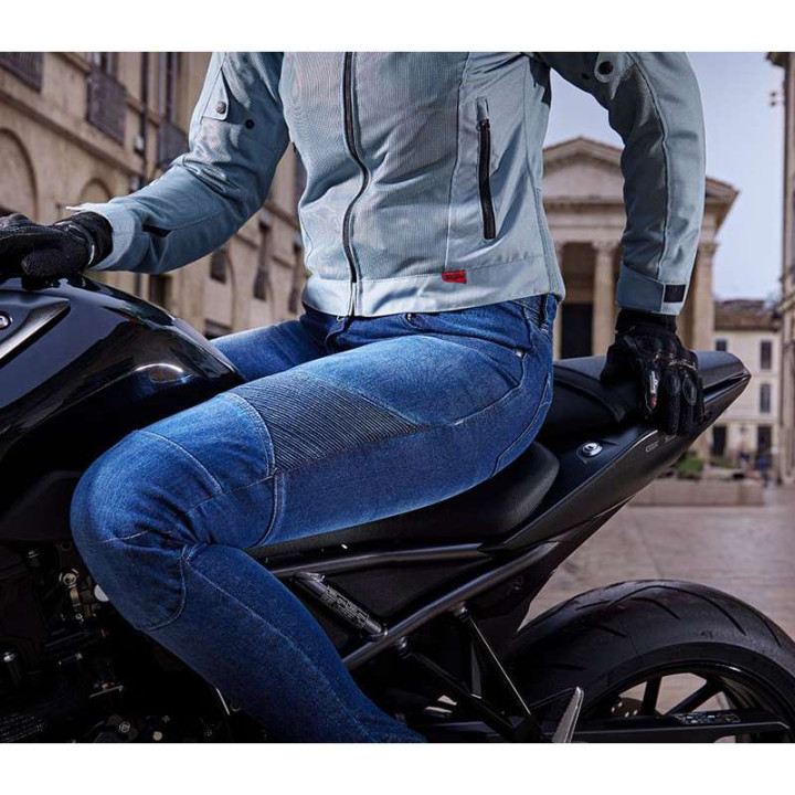 Women's motorcycle jeans Furygan LADY PURDEY EVO SLIM Blue
