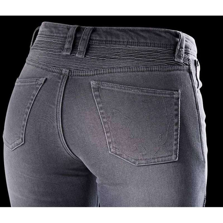 Jean moto femme Furygan LADY PURDEY EVO SLIM Gris