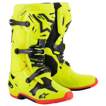 Bottes cross ALPINESTARS TECH 10 YELLOW FLUO Bottes cross ALPINESTARS TECH 10 YELLOW FLUO