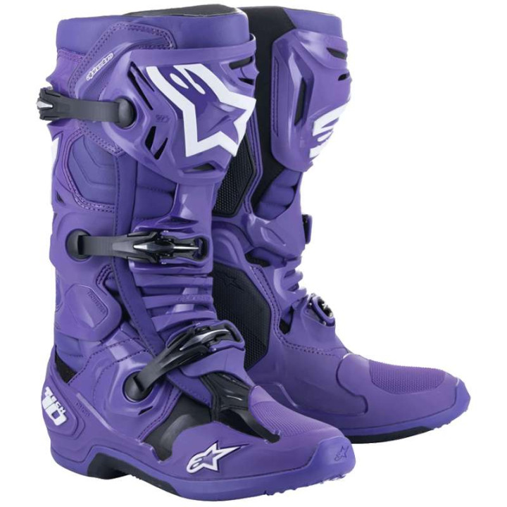 ALPINESTARS TECH 10 ULTRAVIOLET BLACK cross-country boots ALPINESTARS TECH 10 ULTRAVIOLET BLACK cross-country boots