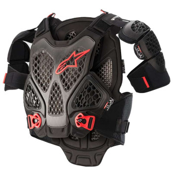 Plastron de protection Alpinestars A-6 ANTHRACITE BLACK RED Plastron de protection Alpinestars A-6 ANTHRACITE BLACK RED