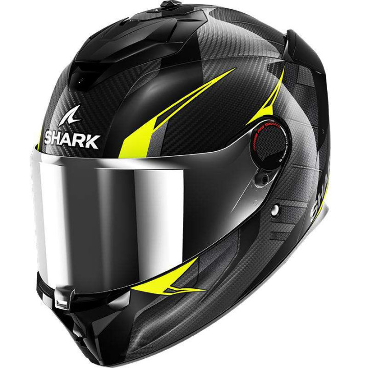 Shark SPARTAN GT PRO CARBON KULTRAM Motorcycle Helmet Black/Yellow