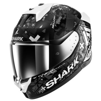 Casque moto Shark SKWAL i3 HELLCAT Noir/Chrome/Argent