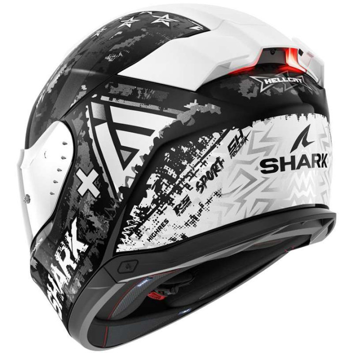 Shark SKWAL i3 HELLCAT motorcycle helmet Black/Chrome/Silver
