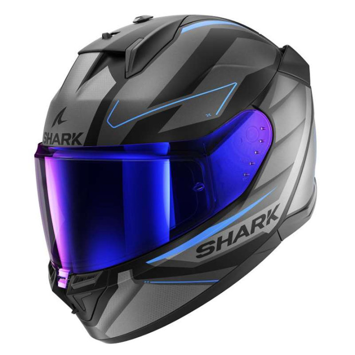 Shark D-SKWAL 3 SIZLER Grey/Blue motorcycle helmet Shark D-SKWAL 3 SIZLER Grey/Blue motorcycle helmet