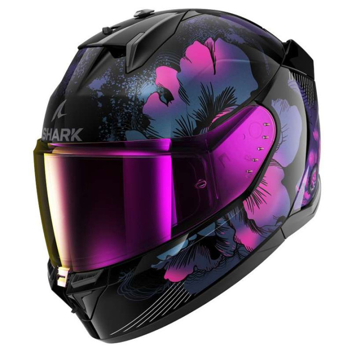 Casque moto Shark D-SKWAL 3 MAYFER Noir/Violet