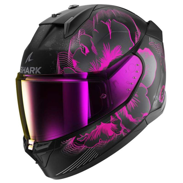 Shark D-SKWAL 3 MAYFER Motorcycle Helmet Black/Violet/Anthracite