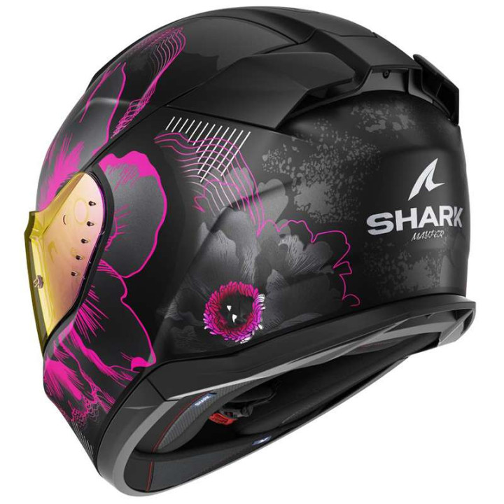 Shark D-SKWAL 3 MAYFER Motorcycle Helmet Black/Violet/Anthracite