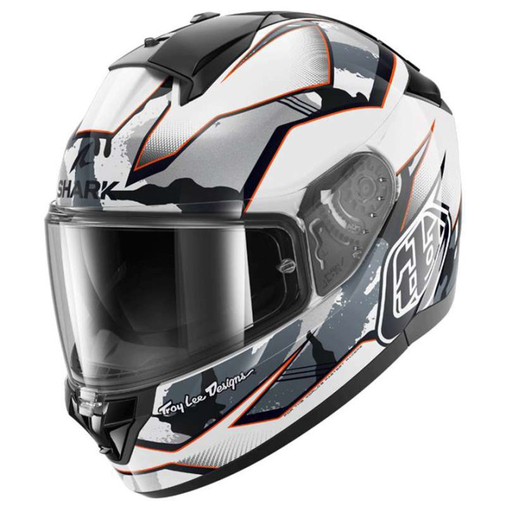 Shark RIDILL 2 MATRIX CAMO motorcycle helmet White/Silver/Red