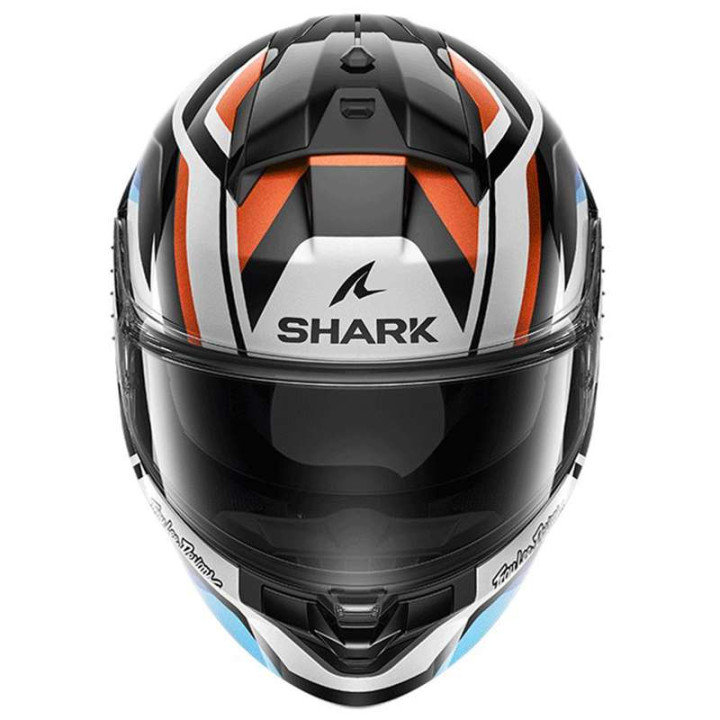 Shark RIDILL 2 APEX motorcycle helmet Black/White/Blue
