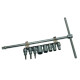 Clé en T 3/8 + douilles hex CruzTOOLS