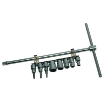 Clé en T 3/8 + douilles hex CruzTOOLS