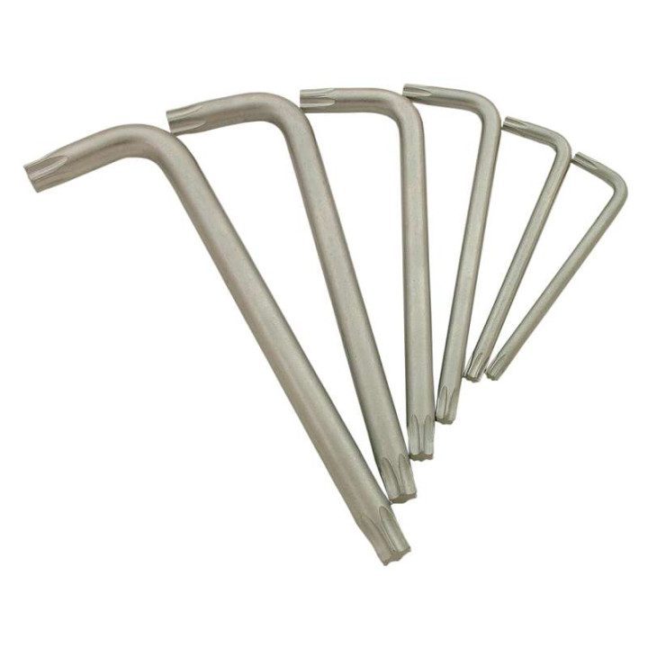 Jeu de 6 clés longues Torx CruzTOOLS