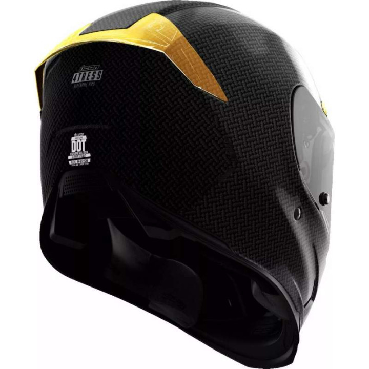 Casque moto Icon AIRFRAME PRO 4TRESS CARBON YELLOW