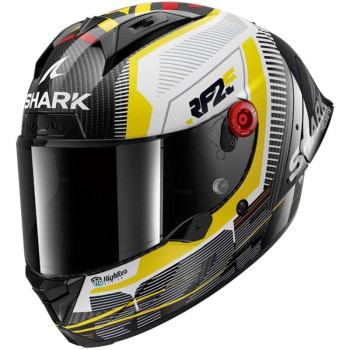 Casque moto Shark AERON-GP CARBON REPLICA RAUL FERNANDEZ BLANC/JAUNE
