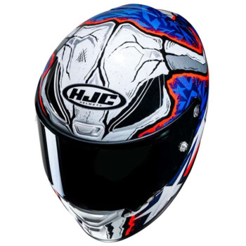 Casque moto HJC RPHA 1 REPLICA GARRETT GERLOFF BLANC / ROUGE