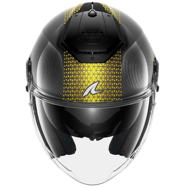 Casque moto Shark RS JET CARBON IKONIK JAUNE