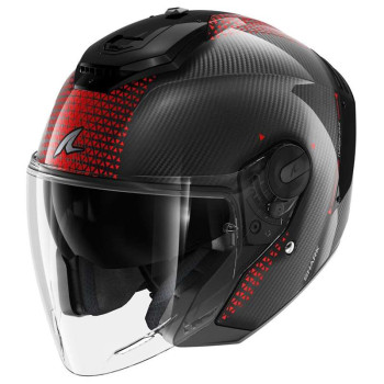 Shark RS JET CARBON IKONIK RED motorcycle helmet
