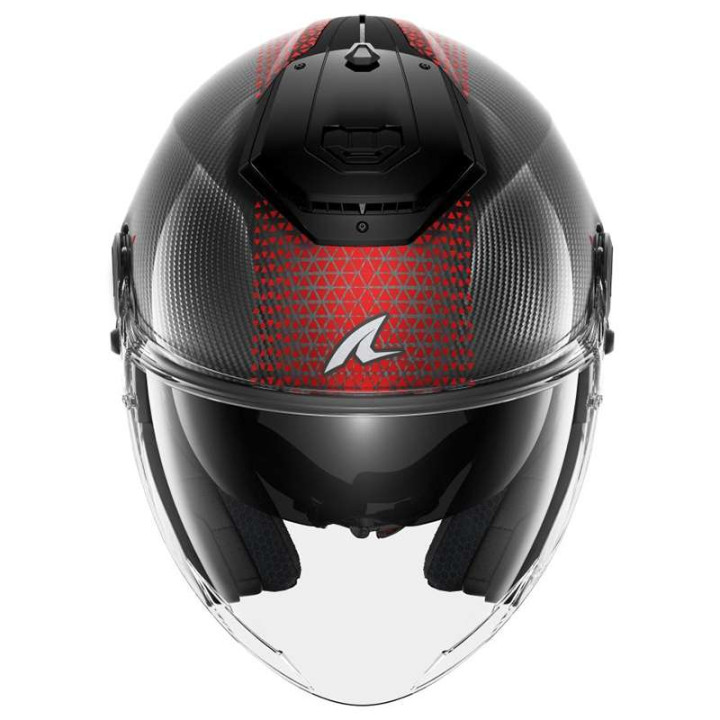 Casque moto Shark RS JET CARBON IKONIK ROUGE