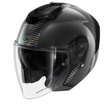 Casque moto Shark RS JET CARBON IKONIK CHROME Casque moto Shark RS JET CARBON IKONIK CHROME