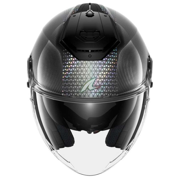 Casque moto Shark RS JET CARBON IKONIK CHROME