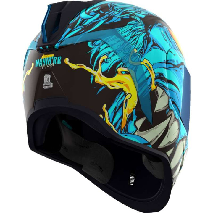 Casque moto Icon AIRFORM MIPS MANIK'RR LIGHT BLUE