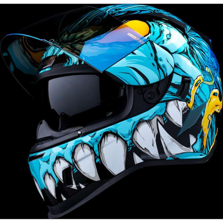 Casque moto Icon AIRFORM MIPS MANIK'RR LIGHT BLUE