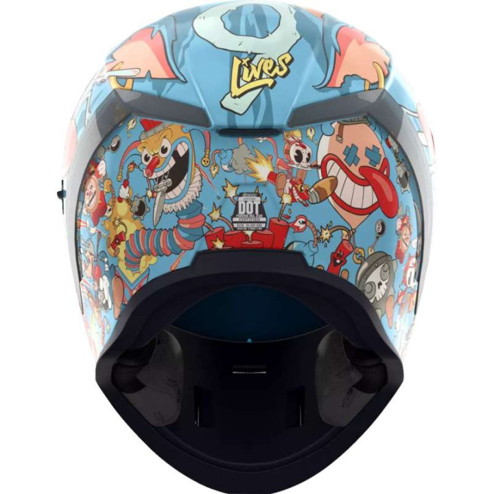 Casque moto Icon AIRFORM MIPS 9 LIVES BLUE