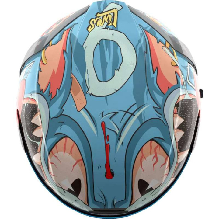 Casque moto Icon AIRFORM MIPS 9 LIVES BLUE