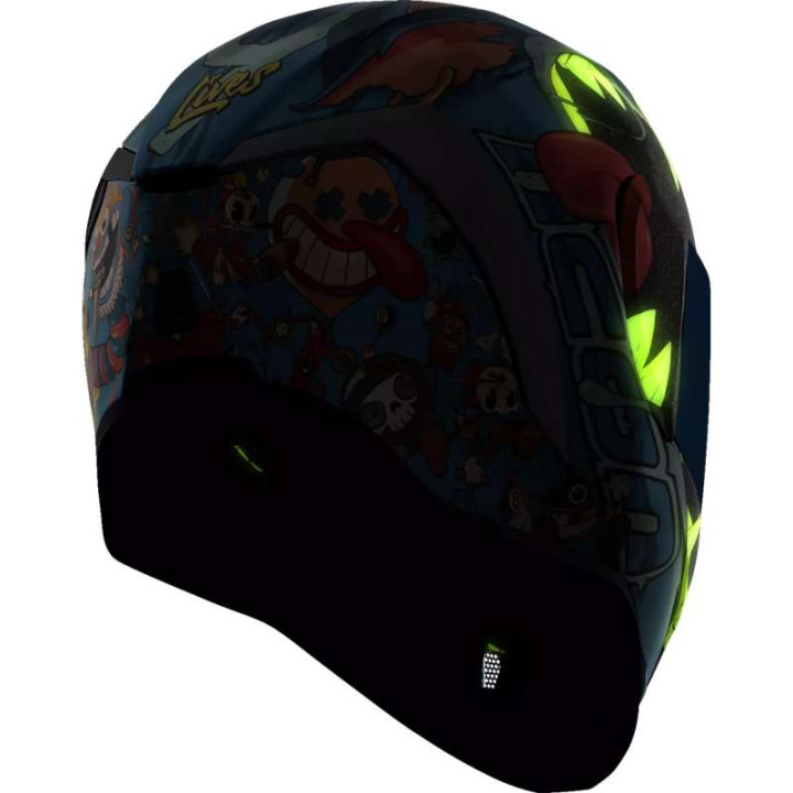 Casque moto Icon AIRFORM MIPS 9 LIVES BLUE