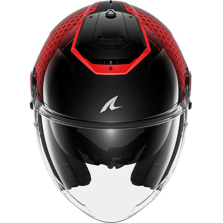 Casque moto Shark RS JET STRIDE NOIR/ROUGE