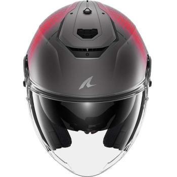Motorcycle helmet Shark RS JET STRIDE ARGENT MAT/VIOLET