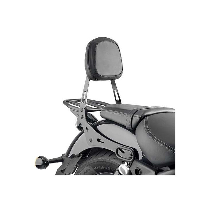 Sissybar avec porte-paquet Givi (TS9058B) ROYAL ENFIELD SUPER METEOR