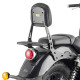 Sissybar avec porte-paquet Givi (TS9058B) ROYAL ENFIELD SUPER METEOR