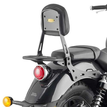Sissybar avec porte-paquet Givi (TS9058B) ROYAL ENFIELD SUPER METEOR