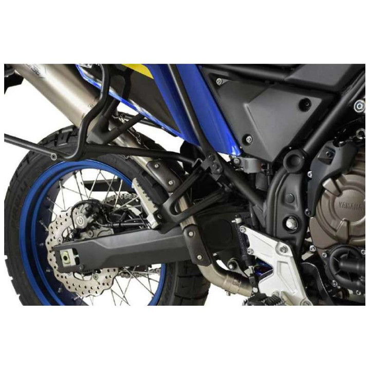 HP Corse SP-1 approved muffler SHORT TITANIUM BLACK -high pass- Yamaha TÉNÉRÉ 700 CASE SUPPORT