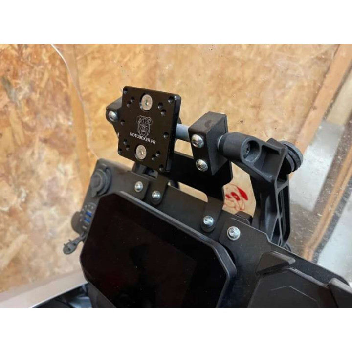 Support alu barre 22mm pour GPS/téléphone/tablette