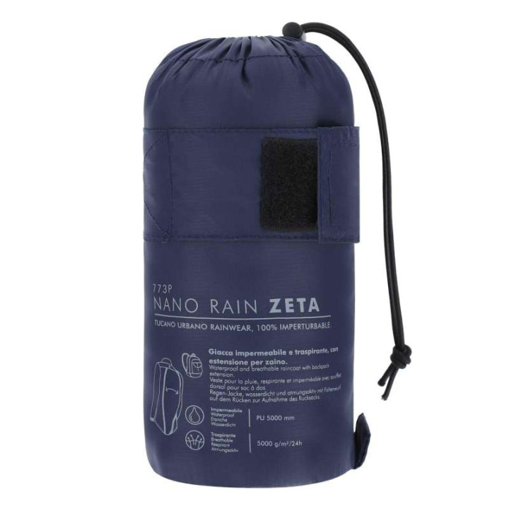 Veste de pluie Tucano Urbano NANO RAIN ZETA Bleu