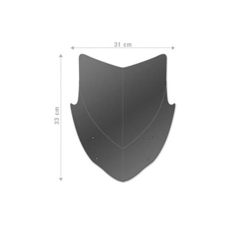 Saute-vent Barracuda AEROSPORT (CFK8300) CF MOTO 800 NK