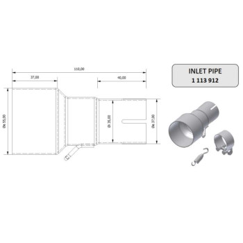 Raccord Mivv Inox (00.73.KU.00002) 55-35 mm Raccord Mivv Inox (00.73.KU.00002) 55-35 mm