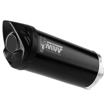 Silencieux de rechange droit Mivv MOVER Inox noir (00.73.KU.001.SV) Silencieux de rechange droit Mivv MOVER Inox noir (00.73.KU.001.SV)