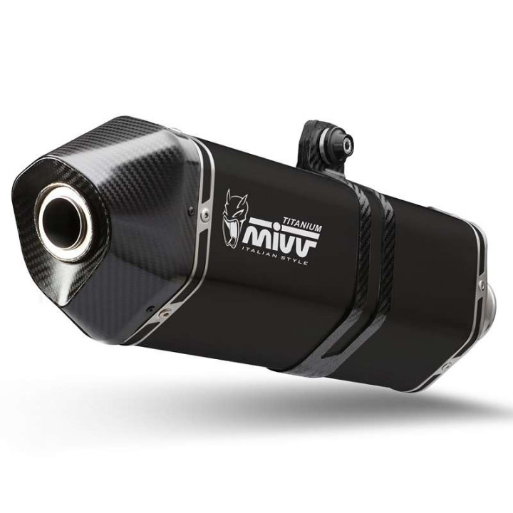 Silencieux homologués (x2) Mivv SPEED EDGE Titane noir (S.060.LRTB) Suzuki GSX1340R HAYABUSA 21-