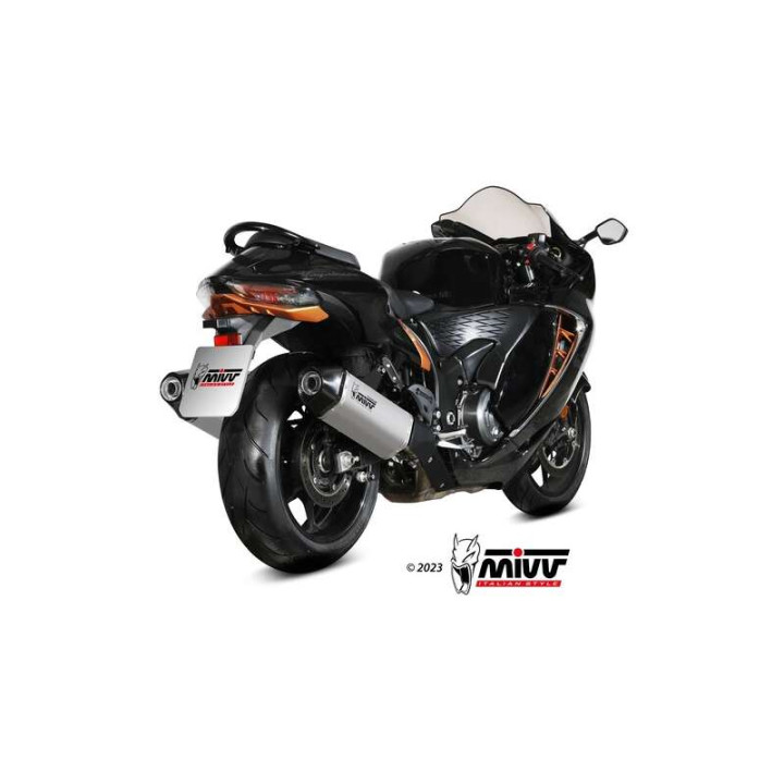 Silencieux homologués (x2) Mivv SPEED EDGE Titane (S.060.LRT) Suzuki GSX1340R HAYABUSA 21-
